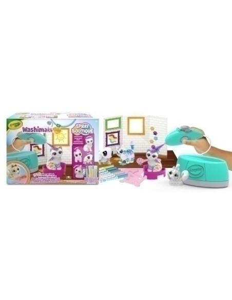 JUEGO CRAYOLA WASHIMALS PETS - SPRAY BOUTIQUE 3 años