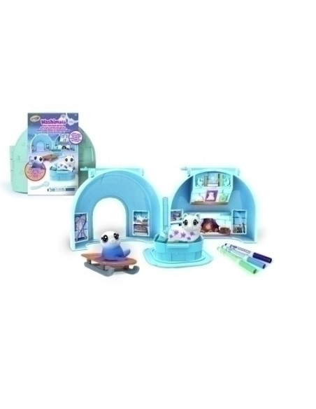 JUEGO CRAYOLA WASHIMALS POLAR - CASITA IGLU 3 años