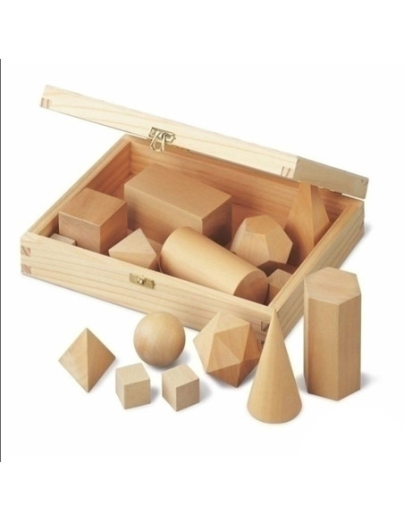 JUEGO DIDACTICO ESTUCHE CUERPOS GEOMETRICOS DE MADERA 15 UNIDADES JUEGO DIDACTICO ESTUCHE CUERPOS GEOMETRICOS DE MADERA 15 UNIDADES