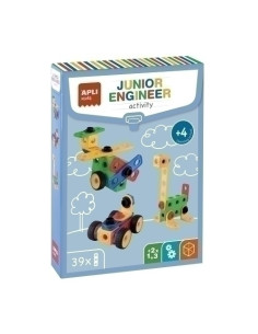 JUEGO EDUCATAPLI KIDS PEQUEÑO INGENIERO 39 PIEZAS 4 AÑOS