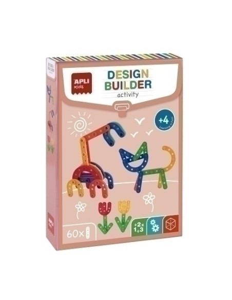 JUEGO EDUCATAPLI KIDS PIEZAS DE CONSTRUCCION 60 PIEZAS 4 AÑOS