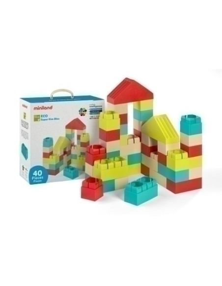 JUEGO EDUCATMINILAND ECO SUPER KIM BLOC 40 PCS 18 MESES