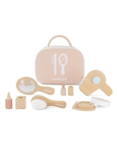 JUEGO EDUCATMINILAND SET DE BELLEZA DE MADERA PARA MUÑECOS 3-6 años