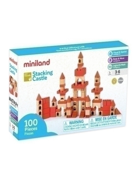 JUEGO EDUCATMINILAND STACKING CASTLE 100 pz  3-6 AÑOS