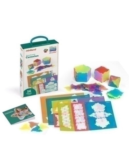 JUEGO EDUCATMINILAND TRANSLUCENT CONEXION 56 pz 5-7 AÑOS