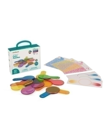 JUEGO EDUCATMINILAND TRANSLUCENT PALETINAS COLORES 3-6 AÑOS