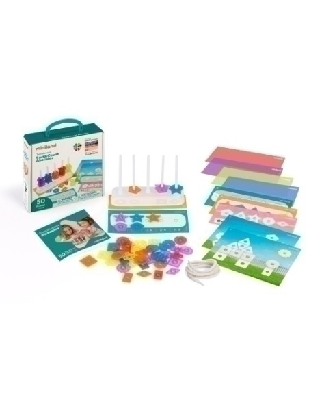 JUEGO EDUCATMINILAND TRANSLUCENT SORT&COUNT ABACOLOR 3-6 AÑOS