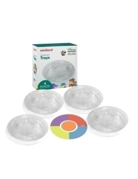 JUEGO EDUCATMINILAND TRANSLUCENT TRAYS 2-6 AÑOS