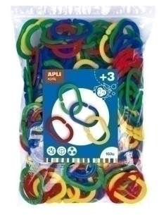 JUEGO EDUCATIVO APLI KIDS ANILLAS ENGARZABLES BOLSA DE 160 UD