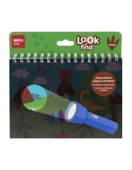 JUEGO EDUCATIVO APLI KIDS BLOC LOOK & FIND DINOSAURIOS