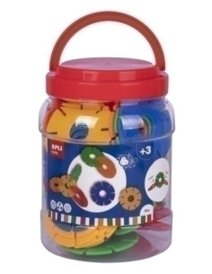 JUEGO EDUCATIVO APLI KIDS DISCOS CONECTORES BOTE DE 60 UD