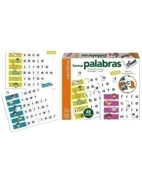 JUEGO EDUCATIVO DISET FORMAR PALABRAS 5 AÑOS