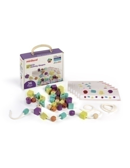 JUEGO EDUCATIVO MINILAND MATEMATICO ECO ACTIVITY SHAPES 3-6 AÑOS