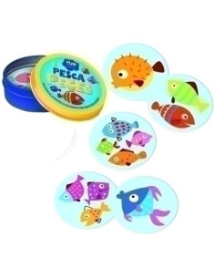 JUEGO IMAGILAND CARTAS REDONDAS FUNTASTIC PESCA PECES