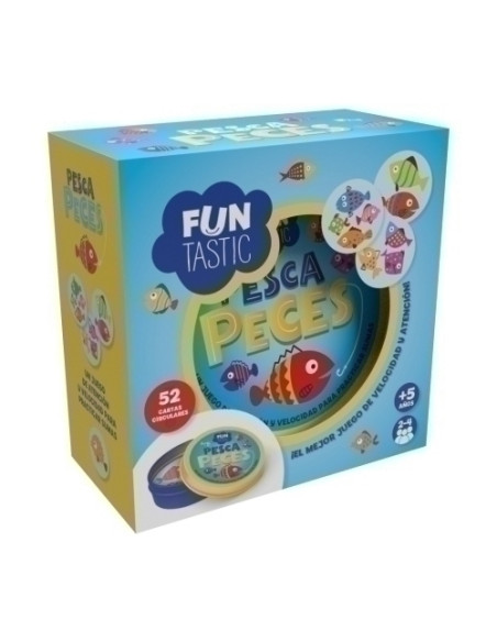 JUEGO IMAGILAND CARTAS REDONDAS FUNTASTIC PESCA PECES CCAJA