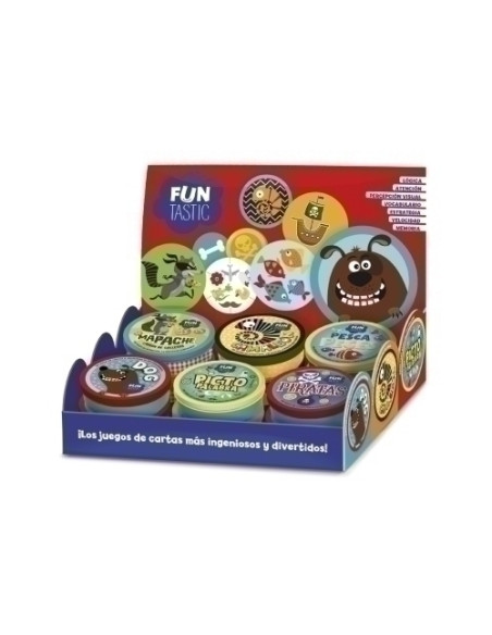 JUEGO IMAGILAND DISPLAY CARTAS REDONDAS FUNTASTIC 24 uds