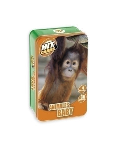 JUEGO IMAGILAND HIT CARDS CAJA METALICA ANIMALES BABY