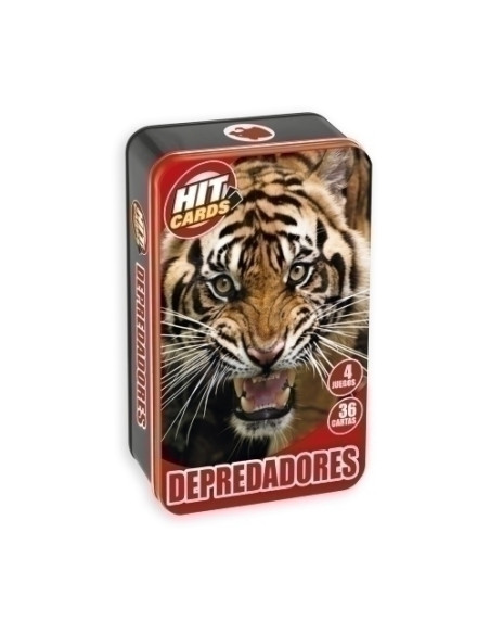 JUEGO IMAGILAND HIT CARDS CAJA METALICA DEPREDADORES