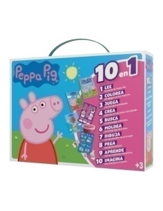 JUEGO IMAGILAND MALETIN 10 EN 1 PEPPA PIG