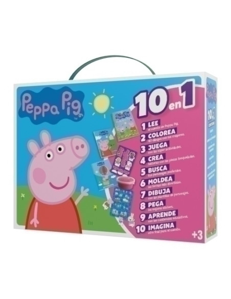 JUEGO IMAGILAND MALETIN 10 EN 1 PEPPA PIG
