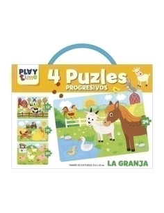 JUEGO IMAGILAND PLAYTIME PUZLES PROGRESIVOS LA GRANJA