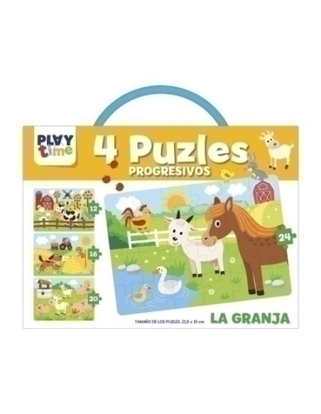 JUEGO IMAGILAND PLAYTIME PUZLES PROGRESIVOS LA GRANJA