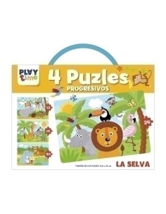 JUEGO IMAGILAND PLAYTIME PUZLES PROGRESIVOS LA SELVA