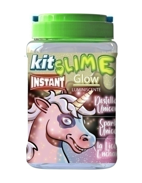 JUEGO INSTANT SLIME KIT COMPLETO DESTELLOS DE UNICORNIO