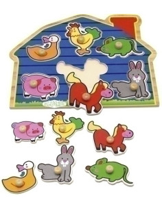 JUEGO KLUGER ENSARTE 6 PIEZAS ANIMALES DOMESTICOS