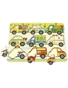 JUEGO KLUGER ENSARTE 9 PIEZAS PARQUE AUTOMOVILISTICO