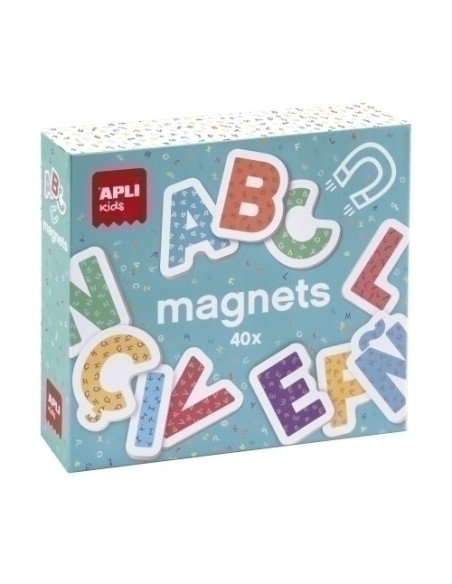 JUEGO MAGNETICO APLI LETRAS CAJA DE 40 UNIDADES