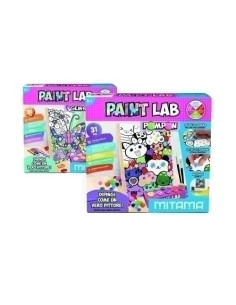 JUEGO MITAMA SUPER LABORATORIO DE PINTURA GEMAS Y POMPONES