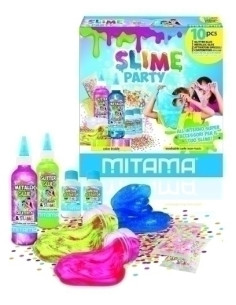 JUEGO MITAMA SUPER SLIME PARTY 10 piezas
