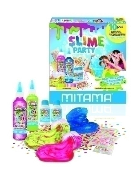 JUEGO MITAMA SUPER SLIME PARTY 10 piezas