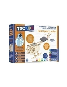 JUEGO TECKIDS IMAGILAND KIT MADERA HELICOPTERO SOLAR