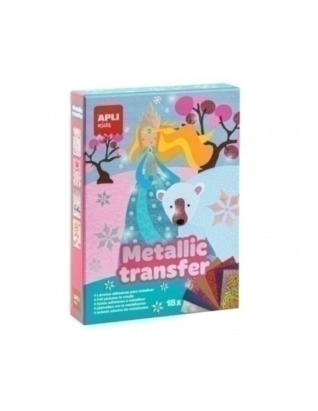 KIT APLI KIDS METALLIC TRANSFER PRINCESAS 5 años