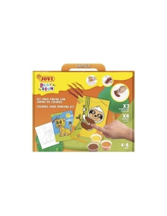 KIT DE MANUALIDADES JOVI PLAY&FUN PINTA CON ARENA DE COLORES ANIMALES TERRESTRES