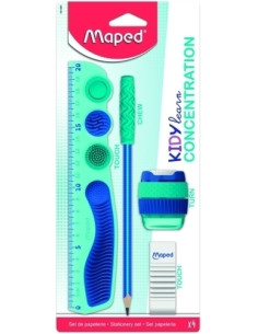 KIT MAPED KIDY LEARN CONCENTRACION 4 PIEZAS