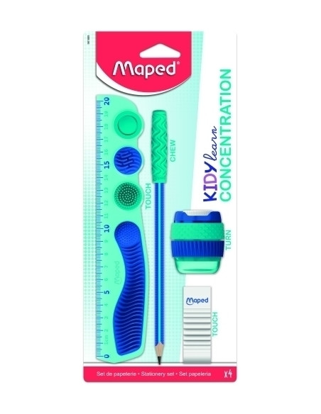 KIT MAPED KIDY LEARN CONCENTRACION 4 PIEZAS