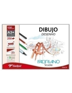 LAMINA DE DIBUJO FABRIANO 130g A3 GRANO NATURAL CAJA DE 250