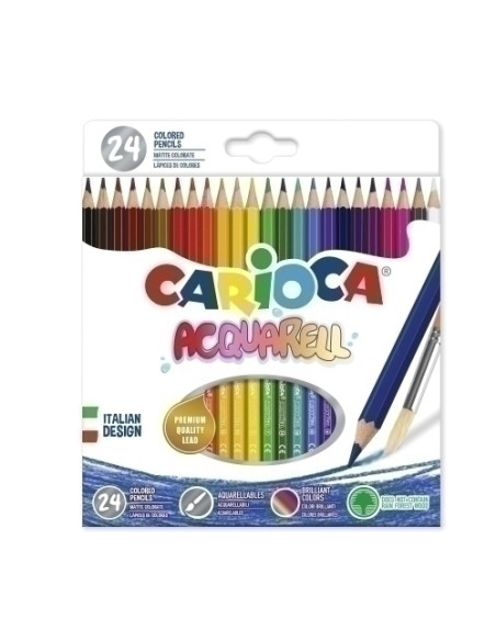 LAPICES ACUARELABLES CARIOCA ACQUARELL CAJA de 24