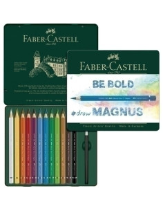 LAPICES ACUARELABLES FABER-CASTELL ALBRECHT DÜRER MAGNUS estuche METAL de 12