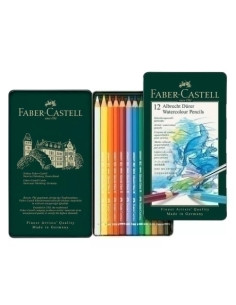 LAPICES ACUARELABLES FABER-CASTELL ALBRECHT DÜRER estuche METAL de 12
