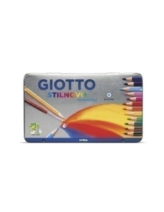LAPICES ACUARELABLES GIOTTO STILNOVO ACQUARELL estuche METAL de 12