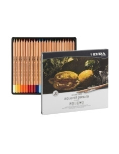 LAPICES ACUARELABLES LYRA REMBRANDT AQUARELL CAJA METAL de 24