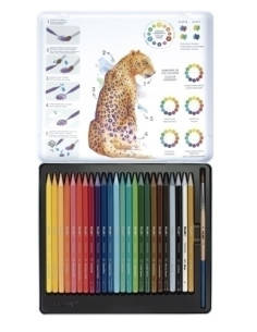 LAPICES COLOR MILAN ACUARELABLES estuche METAL de 24