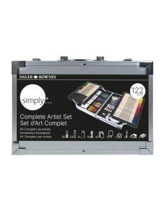 LAPICES DALER ROWNEY MALETIN ARTE COMPLETO SET de 122 PIEZAS