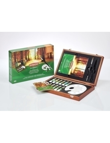 LAPICES DERWENT ACADEMY CAJA DE MADERA SURTIDO