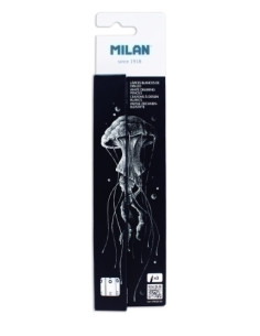 LAPICES MILAN DIBUJO MINA GRUESA 4mm BLANCOS ESTUCHE DE 3