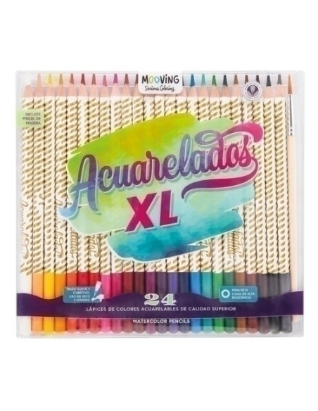 LAPICES de COLOR MOOVING ACUARELABLES ESTUCHE de 24